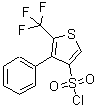 结构式 CAS# 680215-52-5, 4-苯基-5-(三氟甲基)-3-噻吩磺酰氯