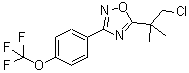 CAS#: 680216-04-0， 5-(1-Chloro-2-methyl-2-propanyl)-3-[4-(trifluoromethoxy)phenyl]-1,2,4-oxadiazole