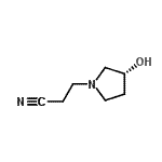 CAS#: 680223-71-6， 3-[(3R)-3-Hydroxy-1-pyrrolidinyl]propanenitrile