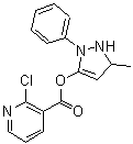CAS#: 680579-30-0， 5-Methyl-2-phenyl-2,5-dihydro-1H-pyrazol-3-yl 2-chloronicotinate