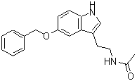 结构式 CAS# 68062-88-4, N-{2-[5-(苄氧基)-1H-吲哚-3-基]乙基}乙酰胺