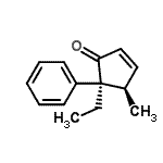 CAS#: 680620-57-9， (4R,5S)-5-Ethyl-4-methyl-5-phenyl-2-cyclopenten-1-one