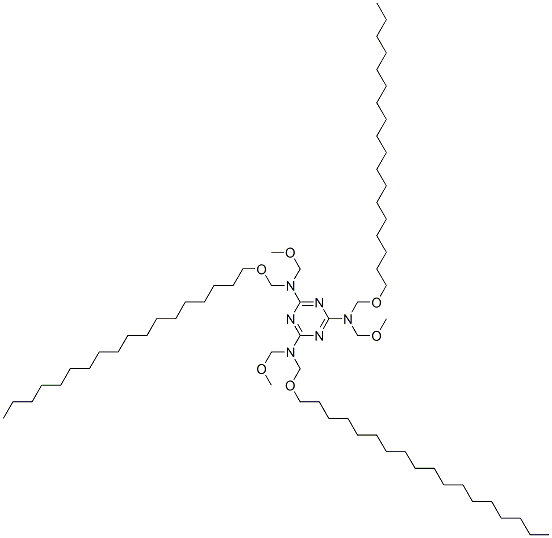 CAS#: 68072-52-6， N,N',N''-Tris(Methoxymethyl)-N,N',N''-Tris[(Octadecyloxy)Methyl]-1,3,5-Triazine-2,4,6-Triamine