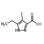CAS#: 681034-63-9， 5-Ethyl-4-fluoro-1H-pyrazole-3-carboxylic acid