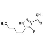 CAS#: 681034-66-2， 4-Fluoro-5-pentyl-1H-pyrazole-3-carboxylic acid