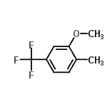 structure of CAS# 681035-94-9, 2-Methoxy-1-methyl-4-(trifluoromethyl)benzene;2-Methyl-5-(trifluoromethyl)anisole