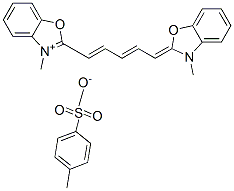 CAS#: 68109-70-6， 3-Methyl-2-[5-(3-Methyl-3H-Benzoxazol-2-Ylidene)Penta-1,3-Dienyl]Benzoxazolium p-Toluenesulphonate