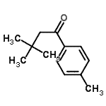 结构式 CAS# 681215-86-1, 3,3-二甲基-1-(4-甲基苯基)-1-丁酮