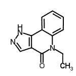 CAS 登录号：681477-25-8， 5-乙基-1,5-二氢-4H-吡唑并[4,3-c]喹啉-4-酮