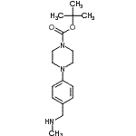 CAS#: 681508-91-8， 2-Methyl-2-propanyl 4-{4-[(methylamino)methyl]phenyl}-1-piperazinecarboxylate