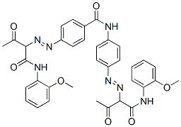 CAS#: 68155-71-5， 4-[[1-[[(2-Methoxyphenyl)Amino]Carbonyl]-2-Oxopropyl]Azo]-N-[4-[[1-[[(2-Methoxyphenyl)Amino]Carbonyl]-2-Oxopropyl]Azo]Phenyl]Benzamide