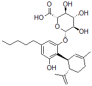 CAS#: 68170-65-0， (2S,3S,4S,5R,6S)-3,4,5-Trihydroxy-6-[3-Hydroxy-2-[(1R,6S)-3-Methyl-6-Prop-1-En-2-Yl-1-Cyclohex-2-Enyl]-5-Pentyl-Phenoxy]Oxane-2-Carboxylic Acid