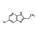 structure of CAS# 68175-12-2, 6-Bromo-2-ethyl-1H-imidazo[4,5-b]pyridine;3H-imidazo[4,5-b]pyridine, 6-bromo-2-ethyl-;6-bromo-2-ethyl-3H-imidazo[4,5-b]pyridine;MFCD11035947