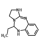 CAS#: 681811-29-0， 5-Ethyl-2,3,5,6-tetrahydro-1H-imidazo[2,1-b][1,3,5]benzotriazepine