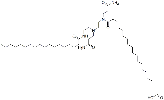 CAS#: 68214-50-6， N-(3-Amino-3-Oxopropyl)-N-[2-[(3-Amino-3-Oxopropyl)[2-(Stearoylamino)Ethyl]Amino]Ethyl]Stearamide Monoacetate