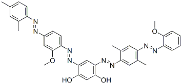 CAS#: 68227-36-1， 4-[[4-[(2,4-Dimethylphenyl)Azo]-2-Methoxyphenyl]Azo]-6-[[4-[(2-Methoxyphenyl)Azo]-2,5-Dimethylphenyl]Azo]-1,3-Benzenediol