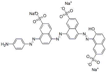 CAS#: 68227-44-1， Trisodium 8-[[4-[(4-Aminophenyl)Azo]-6-Sulphonatonaphthyl]Azo]-5-[(2-Hydroxy-7-Sulphonatonaphthyl)Azo]Naphthalene-2-Sulphonate