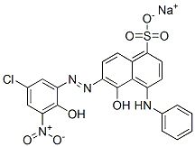 CAS#: 68227-64-5， Sodium 4-Anilino-6-[(5-Chloro-2-Hydroxy-3-Nitrophenyl)Azo]-5-Hydroxynaphthalene-1-Sulphonate