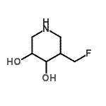 CAS#: 682331-14-2， 5-(Fluoromethyl)-3,4-piperidinediol