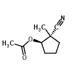 CAS#: 682746-75-4， (1R,2S)-2-Cyano-2-methylcyclopentyl acetate