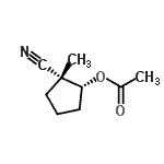 CAS 登录号：682746-81-2， (1R,2R)-2-氰基-2-甲基环戊基乙酸酯