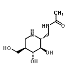 CAS#: 682771-51-3， N-{[(2R,3R,4R,5R)-3,4-Dihydroxy-5-(hydroxymethyl)-2-piperidinyl]methyl}acetamide