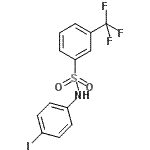 CAS#: 682786-18-1， N-(4-Iodophenyl)-3-(trifluoromethyl)benzenesulfonamide