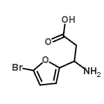 CAS#: 682803-05-0， 3-Amino-3-(5-bromo-2-furyl)propanoic acid