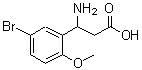 CAS#: 682804-26-8， 3-amino-3-(5-bromo-2-methoxy-phenyl)propanoic acid