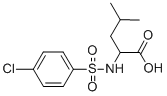 structure of CAS# 68305-77-1, 2-([(4-Chlorophenyl)Sulfonyl]Amino)-4-Methylpentanoic Acid;(2S)-2-[(4-Chlorophenyl)Sulfonylamino]-4-Methyl-Pentanoate;(2S)-2-[(4-Chlorophenyl)Sulfonylamino]-4-Methyl-Valerate;Zinc00166225