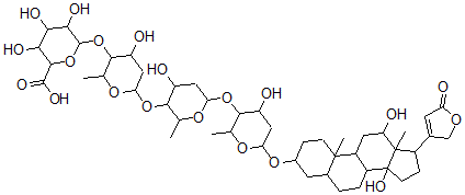 CAS#: 68325-31-5， Digoxin-16'-Glucuronide