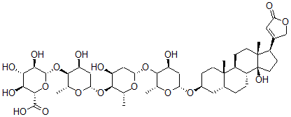 CAS 登录号：68325-34-8， 洋地黄毒苷-16'-葡糖苷酸
