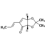 CAS#: 683276-30-4， (3aS,6aS)-2,2-Dimethyl-5-[(1E)-1-propen-1-yl]-3a,6a-dihydro-4H-cyclopenta[d][1,3]dioxol-4-one