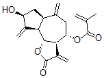 CAS#: 68370-45-6， 2-Methylpropenoic Acid [(3aR,6abeta,9abeta,9balpha)-Dodecahydro-8alpha-Hydroxy-3,6,9-Tris(Methylene)-2-Oxoazuleno[4,5-b]Furan-4beta-Yl] Ester
