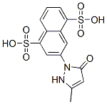 结构式 CAS# 6838-01-3, 3-(3-甲基-5-氧代-2H-吡唑-1(5H)-基)萘-1,5-二磺酸