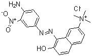 CAS 登录号：68391-32-2， 8-[2-(4-氨基-3-硝基苯基)偶氮]-7-羟基-N,N,N-三甲基-2-萘氯化铵(1:1)