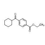 结构式 CAS# 684271-09-8, 乙基4-(环己基羰基)苯甲酸酯