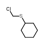 结构式 CAS# 68483-71-6, [(氯甲基)硫基]环己烷