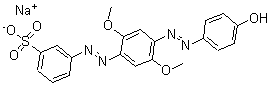 CAS#: 68516-60-9， 3-[2-[4-[2-(4-Hydroxyphenyl)Diazenyl]-2,5-Dimethoxyphenyl]Diazenyl]-Benzenesulfonic Acid Sodiumsalt (1:1)