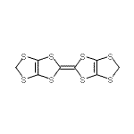 structure of CAS# 68550-20-9, 2-([1,3]Dithiolo[4,5-d][1,3]dithiol-2-ylidene)[1,3]dithiolo[4,5-d][1,3]dithiole;BIS(METHYLENEDITHIO)TETRATHIAFULVALENE