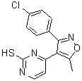 CAS#: 685542-51-2， 4-[3-(4-Chlorophenyl)-5-methyl-1,2-oxazol-4-yl]-2-pyrimidinethiol