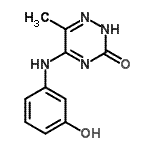 CAS 登录号：685551-56-8， 5-[(3-羟基苯基)氨基]-6-甲基-1,2,4-三嗪-3(2H)-酮