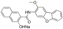 CAS#: 68556-14-9， Sodium 3-Hydroxy-N-(2-Methoxy-3-Dibenzofuryl)Naphthalene-2-Carboxamidate