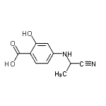 CAS#: 68575-96-2， 4-[(1-Cyanoethyl)amino]-2-hydroxybenzoic acid