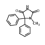 CAS 登录号：6859-11-6， 1-甲基-5,5-二苯基-2,4-咪唑烷二酮