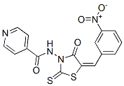 CAS#: 68711-01-3， N-[5-[(3-Nitrophenyl)Methylene]-4-Oxo-2-Thioxo-3-Thiazolidinyl]-4-Pyridinecarboxamide
