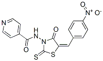 CAS#: 68711-02-4， N-[5-[(4-Nitrophenyl)Methylene]-4-Oxo-2-Thioxo-3-Thiazolidinyl]-4-Pyridinecarboxamide
