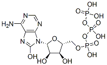 CAS 登录号：68745-44-8， 8-羟基腺苷 5'-三磷酸酯
