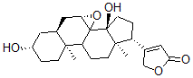 CAS 登录号:6875-16-7, 7beta,8-环氧-3beta,14-二羟基-5beta-心甾-20(22)-烯内酯