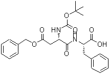 结构式 CAS# 68763-45-1, (2S)-2-{[(2S)-4-(苄氧基)-2-({[(2-甲基-2-丙基)氧基]羰基}氨基)-4-氧代丁酰基]氨基}-3-苯丙酸